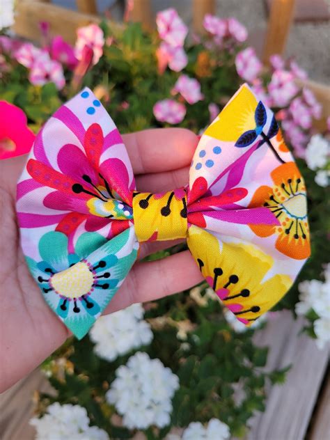 Pet collar bows bows for pets dog collar bows Girly Dog | Etsy