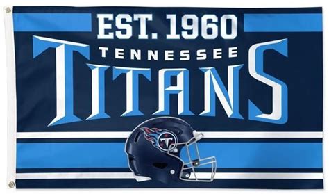 Tennessee Titans Flag 3x5 Est 1960 | Tennessee titans, Titans football, Tennessee titans football