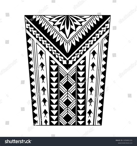 Polynesian Forearm Tattoo Stencil