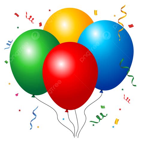 Globos De Cumpleaños Vector Decorativo Hd PNG ,dibujos Cumpleaños, Globos, Globos De Cumpleaños ...