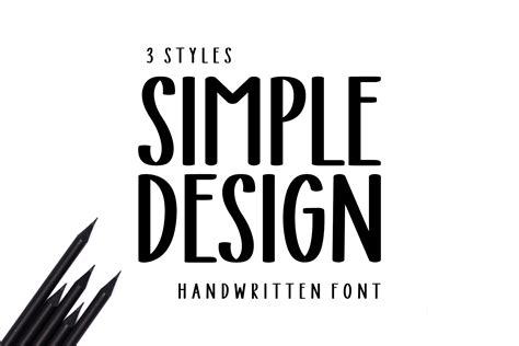 Simple Design Font by Artkenza · Creative Fabrica