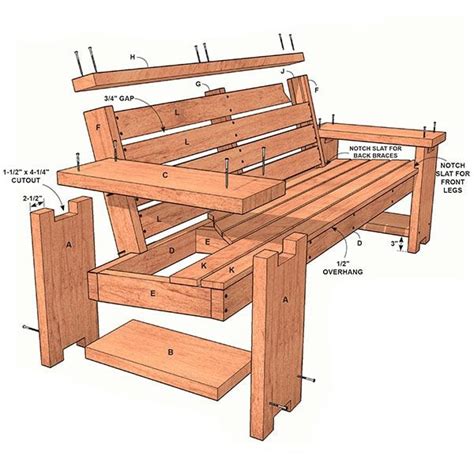 Perfect Patio Combo: Wooden Bench Plans With Built-in End Table | The Family Handyman