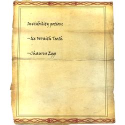 Invisibility Potion Recipe - Skyrim Wiki