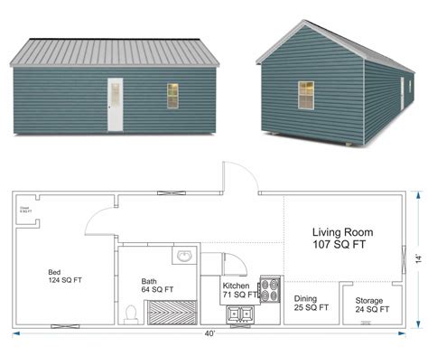 Tiny Home Floor Plan Gallery - Robin Sheds