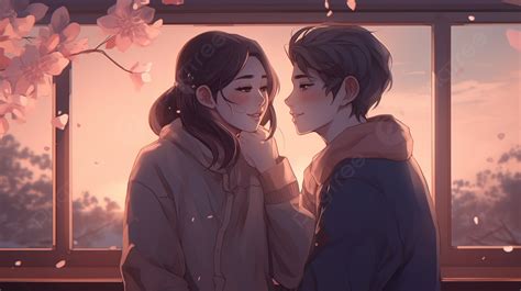 Anime Couple Hd Wallpaper In Iphone 7 Background, Cute Aesthetic Couple Pictures Background ...
