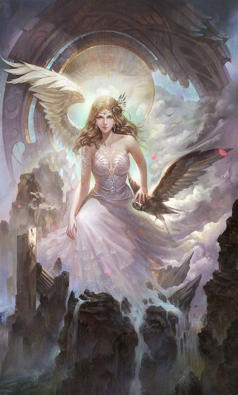 HD wallpaper: angel, beautiful, beauty, dress, fantasy, hair, long ...