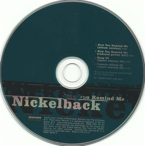 Nickelback - How You Remind Me (2001, CD) | Discogs