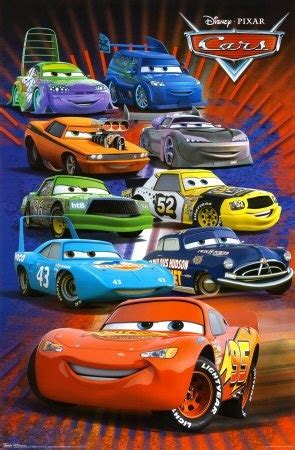 Cars (Racing Group) Movie Poster Print - 22x34 Poster Print, 22x34 ...