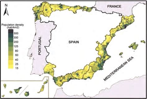 Milenec Tarif podprsenka spain population density map Tápání ...