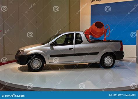 Dacia Logan Pick-up editorial photography. Image of mahindra - 213514857