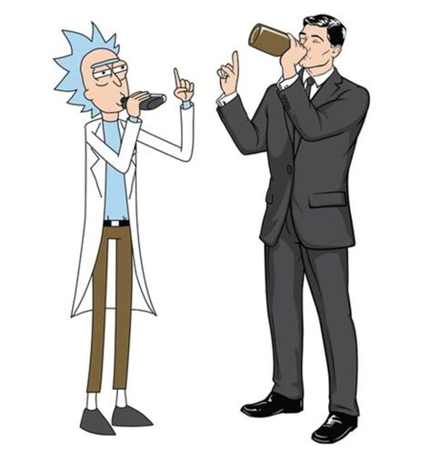 Rick and Morty x Archer | Rick and morty, Cartoon characters, Morty