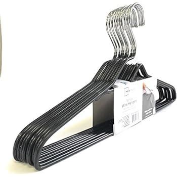 Amazon.com: Mainstays Nonslip heavy wire Clothes Hangers, 10 count black: Home & Kitchen