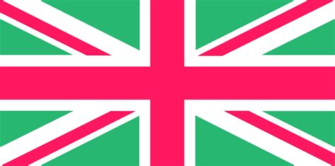 Free Stock Photo 9345 pink green union jack | freeimageslive