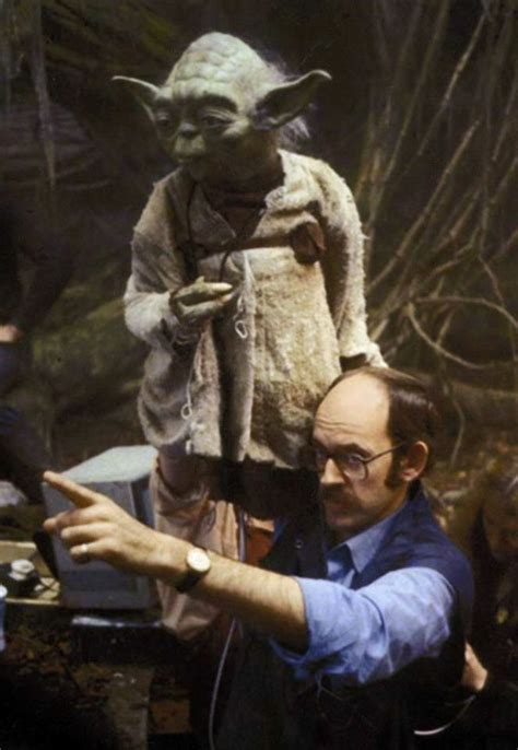 Frank Oz as Yoda on set | Star wars pictures, Star wars episodes, Star wars 1977