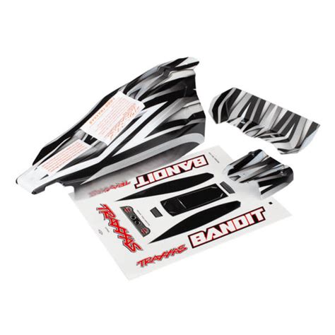 Traxxas Bandit Pre-Cut ProGraphix Body Set (Black/White) #2420 - Hobby ...