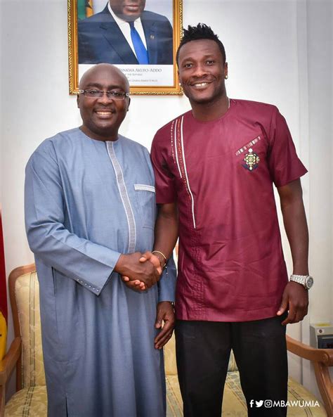 Black Stars captain Asamoah Gyan visits Vice-President Mahamudu Bawumia ...