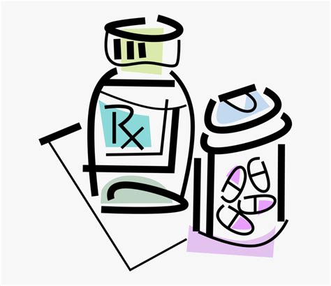 Vector Illustration Of Prescription Medication Medicine - Medicamentos Ilustração , Free ...