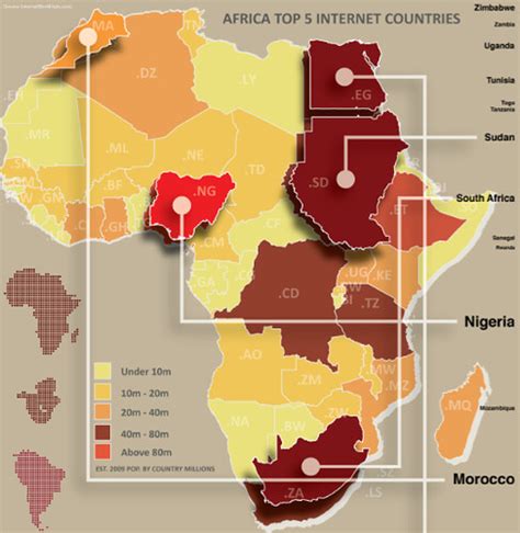 Africa's Top 5 Internet Countries Infographic | Jon Gosier | Flickr