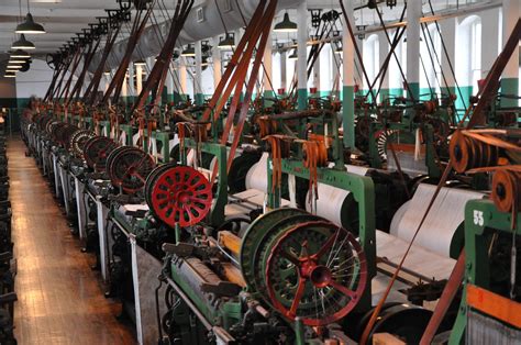 Authentic Looms in the Boott Cotton Mill and Museum, Lowell National Historical Park, Lowell ...