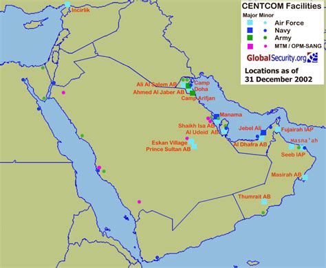 US Central Command Facilities