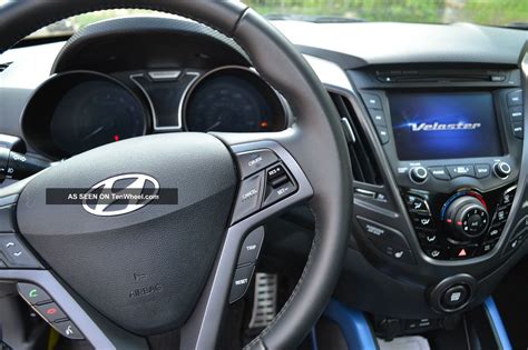 2013 Hyundai Veloster Turbo - Pearl White - Black / Blue Interior, 6 Spd