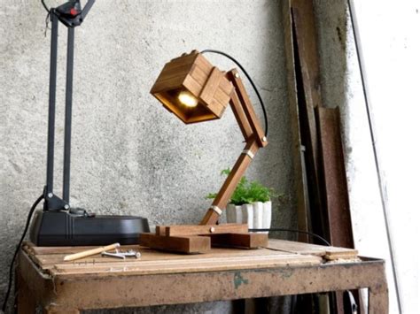 Office Wooden DIY LED Desk Lamp • iD Lights