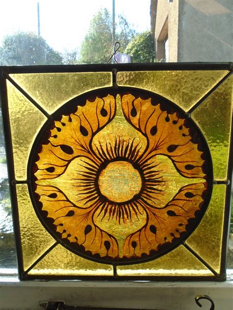Antiques Atlas - Arts & Crafts Stained Glass Panel