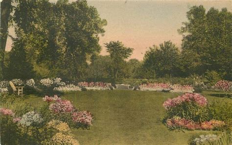 Andover Inn Massachusetts View Garden hand colored Treadway 1920s ...