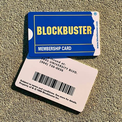 Blockbuster Membership Card Customizable Details With Name or Photo Block Buster - Etsy