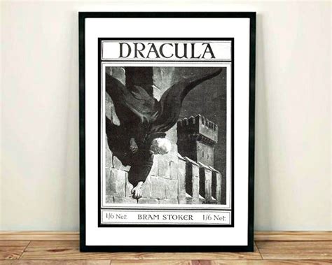 Dracula Book Illustration 1897 Wall Art Print Bram Stoker, Vampire ...