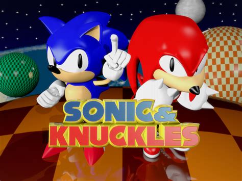 Sonic & Knuckles title screen render recreated (made in Cinema 4D) : r/SonicTheHedgehog