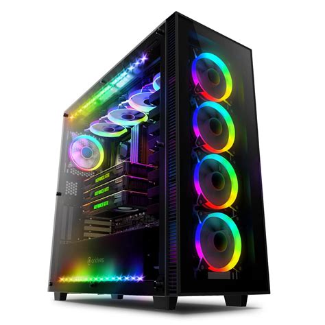Buy anidees AI Crystal XL RGB V3 Full Tower Tempered Glass PC Case (System is not Included,Water ...
