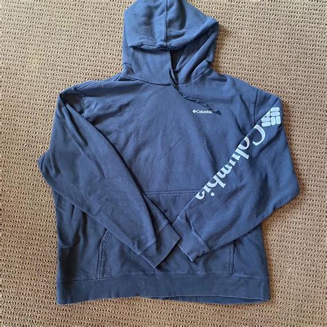 Columbia Sportswear Men's Black and Grey Hoodie | Depop