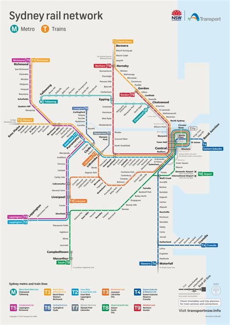 Transit Maps: Submission – Official Map: Sydney Rail Network Map, 2019