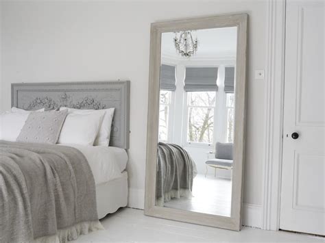 White Bedroom Mirrors - Full Length Leaner Mirror White 65 X 31 By ...