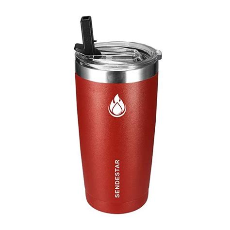 SENDESTAR 20 oz Tumbler Double Wall Insulated Stainless Steel Coffee Travel Mug with Spill Proof ...
