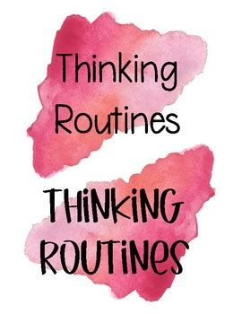 Artful Thinking Routines Posters and Directions by Fair Winds Teaching