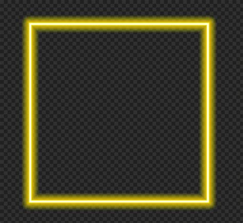 Yellow Neon Border Frame - HD PNG Image