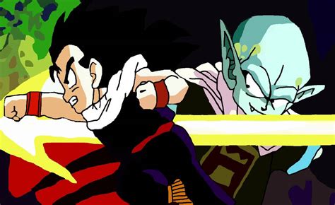 Gohan vs Garlic Jr. Drawing by CatCamellia on DeviantArt