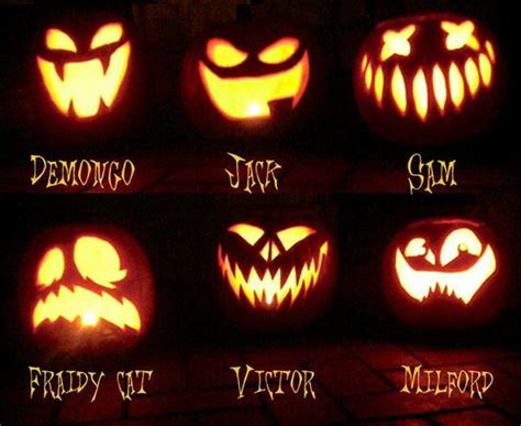 Jack O Lantern Faces Easy Faces