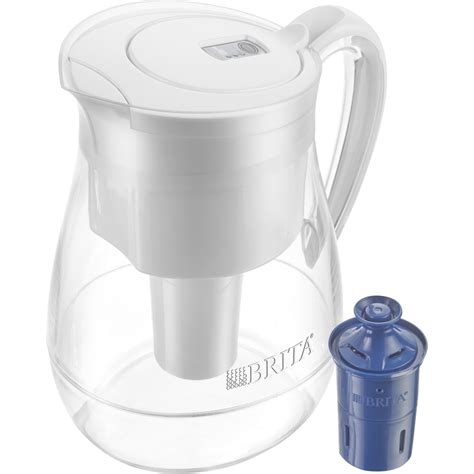 Brita Monterey Longlast Filter Water Filter Pitcher, 10 Cup - White - Walmart.com - Walmart.com