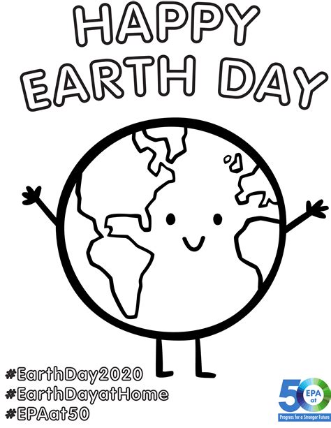 Happy Earth Day Coloring Coloring Pages