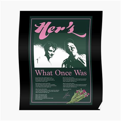 "Hers Band What Once Was1217" Poster for Sale by OrDau | Redbubble