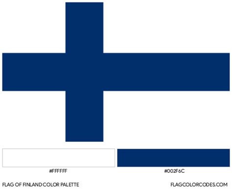 Finland flag color codes