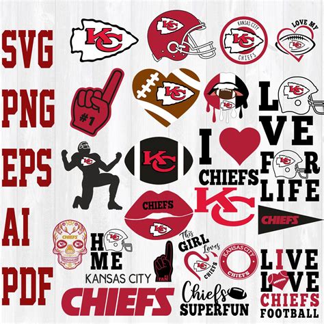 Kansas City Chiefs Logo, Face Painting Easy, Nfl Fans, Sports Svg ...