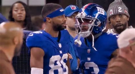 Giants Players In Ugly Sideline Fight During Blowout vs. Cowboys