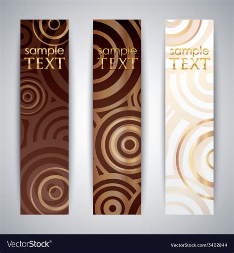 Set of elegant banners Royalty Free Vector Image