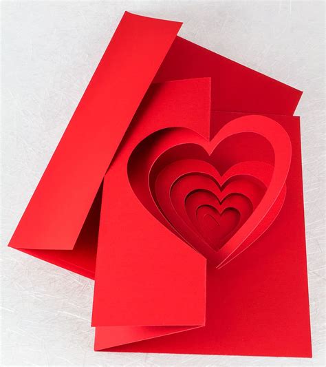 Helical Heart Pop Up Card - Popup Card Shop | Heart pop up card, Pop up ...