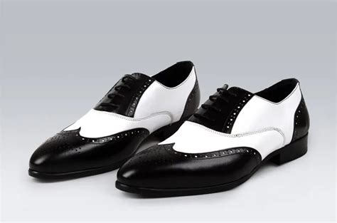 mens black white leather oxfords shoes in two colors elegant men ...