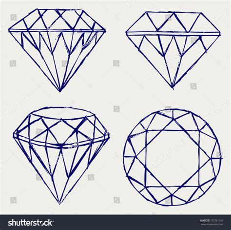 Sketch Pencil. Diamond Stock Vector 107261120 : Shutterstock